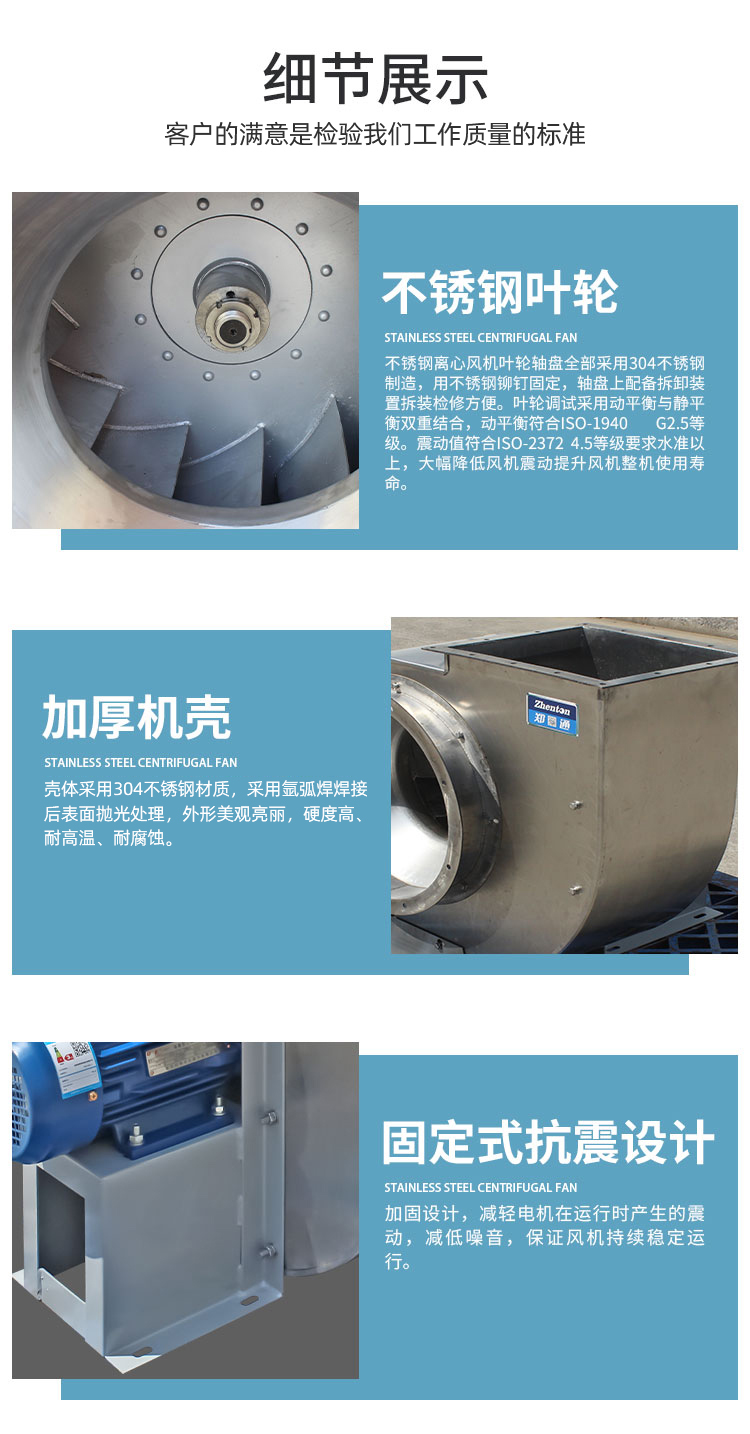 不銹鋼高壓風機的型號及參數(shù)